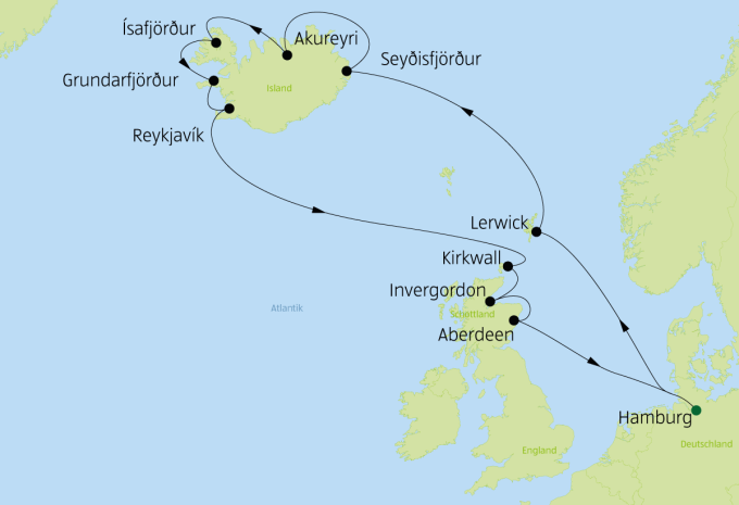 Kreuzfahrt Costa Favolosa Schottland Island ALDI SUISSE TOURS