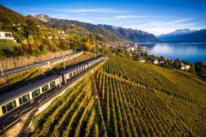 Genuss im Schokoladenzug der Montreux-Berner Oberland Bahn