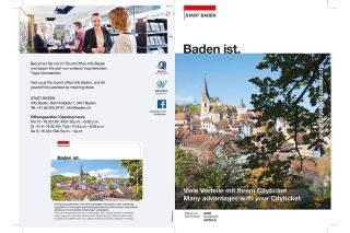 Gästekarte Cityticket Baden ALDI SUISSE TOURS