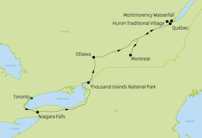 Höhepunkte Ostkanadas - Rundreise