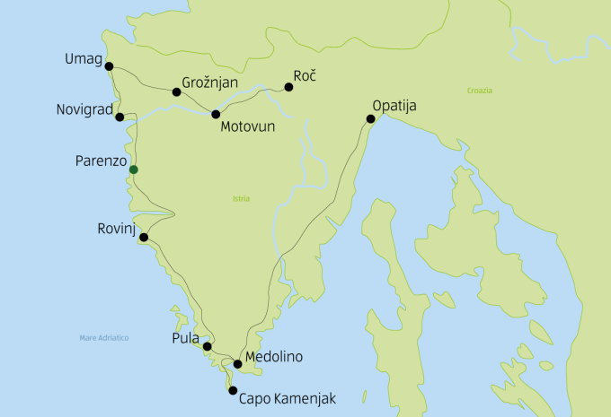 Istria - la pittoresca penisola della Croazia - Tour per viaggiatori autonomi