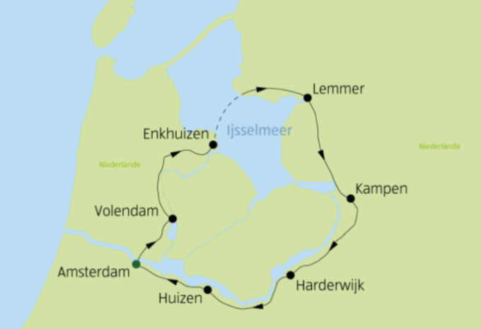 IJsselmeer - Tour à vélo