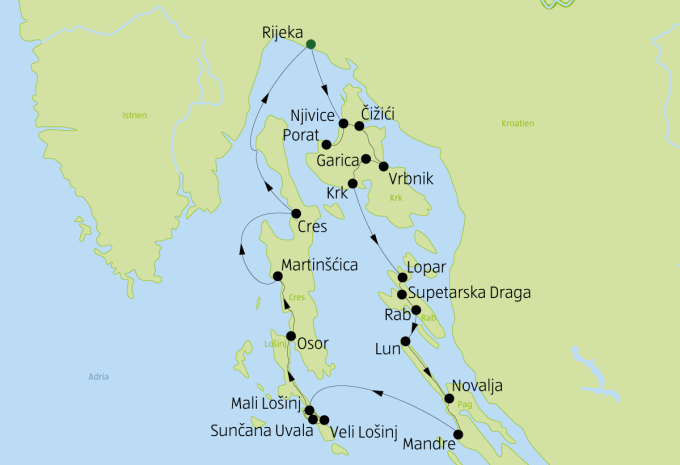 Croazia - da un'isola all'altra e tour in bicicletta
