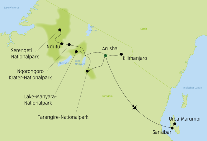 Tansania & Sansibar - Safari & Baden
