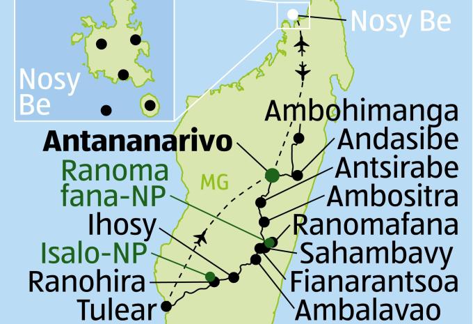 Madagaskar - Rundreise & Baden