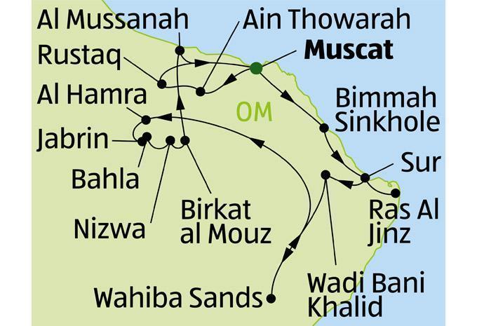 Oman  «Magie des Orients» - Rundreise & Baden
