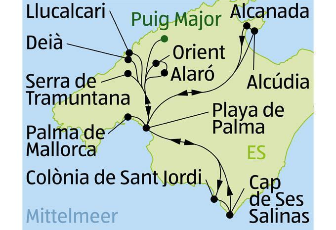 Mallorca  - Wanderreise