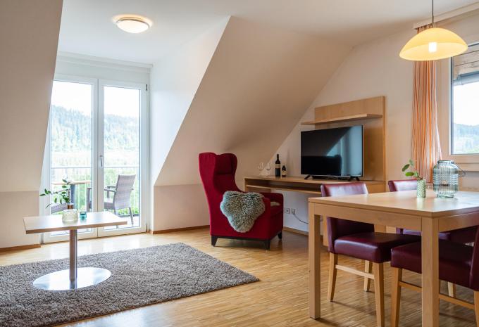 Zimmerbeispiel, Apartment Balkon/Terrasse Seeseite