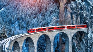 Voyage en train en Suisse