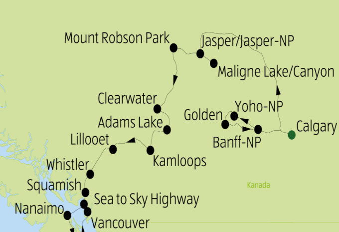 Westkanada mit Vancouver Island - Rundreise