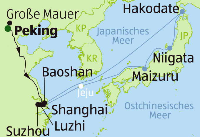 Chine et Japon - Circuit et croisière