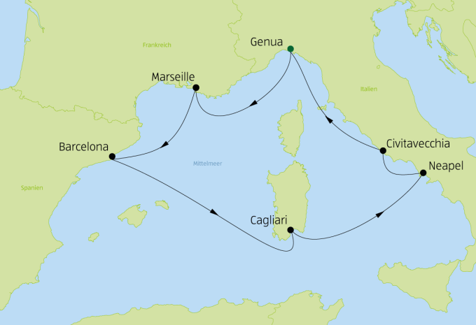 Mediterraneo occidentale - Crociera