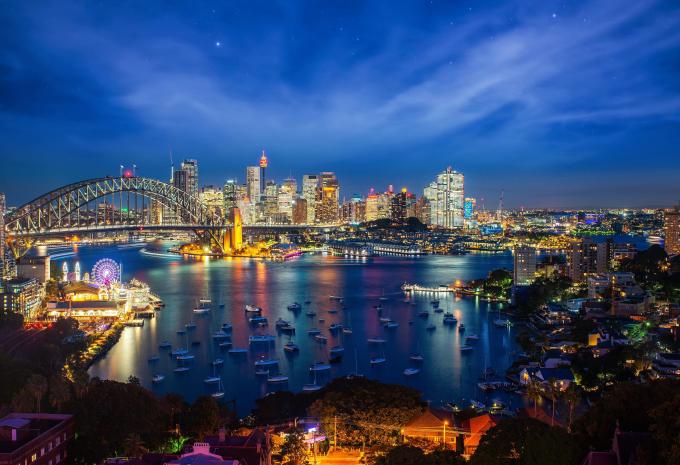 Panorama von Sydney Nachts Panorama von Sydney Nachts