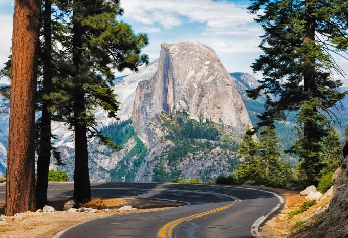 Blick auf den Half Dome im Yosemite Nationalpark