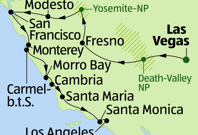 USA Westküste - Silvester in Las Vegas & Rundreise