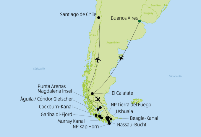 Patagonien - Rundreise & Kreuzfahrt