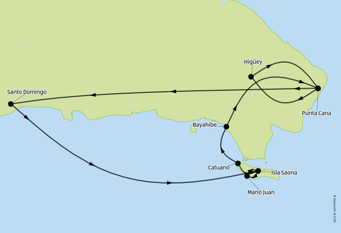Dominikanische Republik Kurzrundreise & Baden