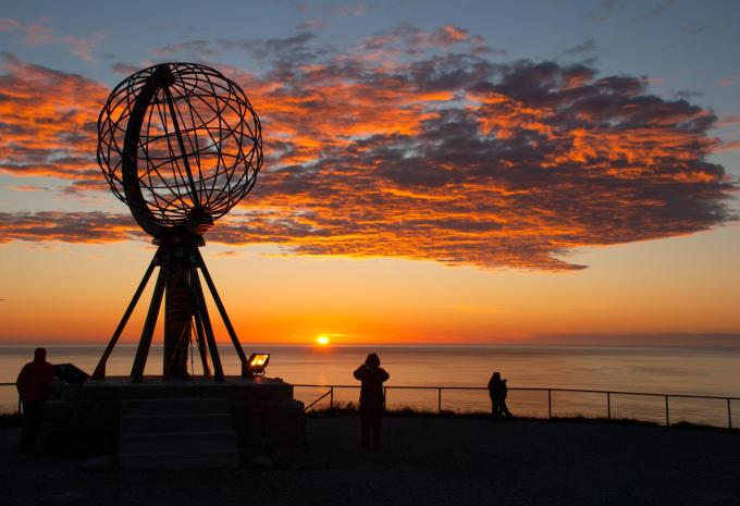 Mitternachtssonne am Nordkap