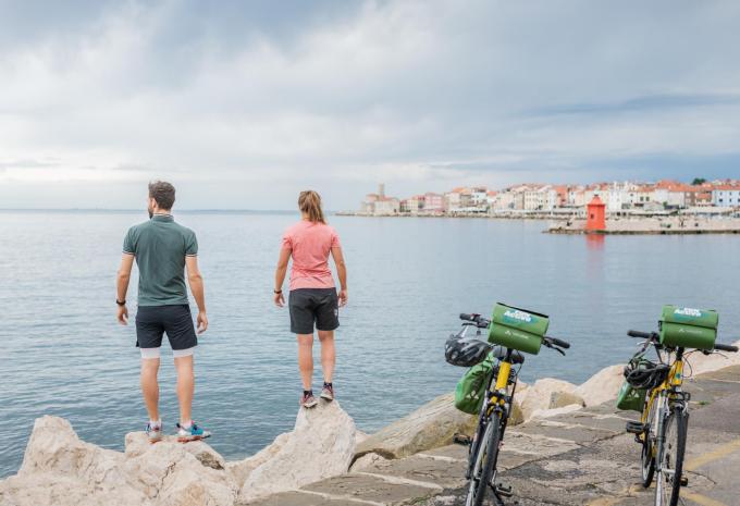 Sulla pista ciclabile della Parenzana dall'Italia alla Croazia - Tour in mountain bike