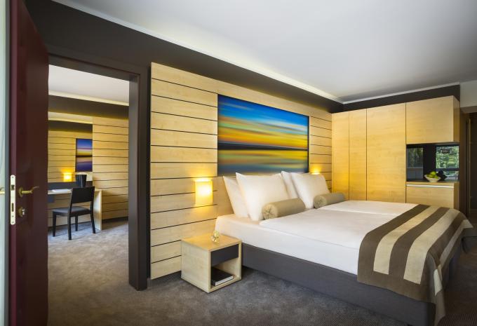 Esempio di camera, camera familiare «Standard con balcone e vista sulla città»