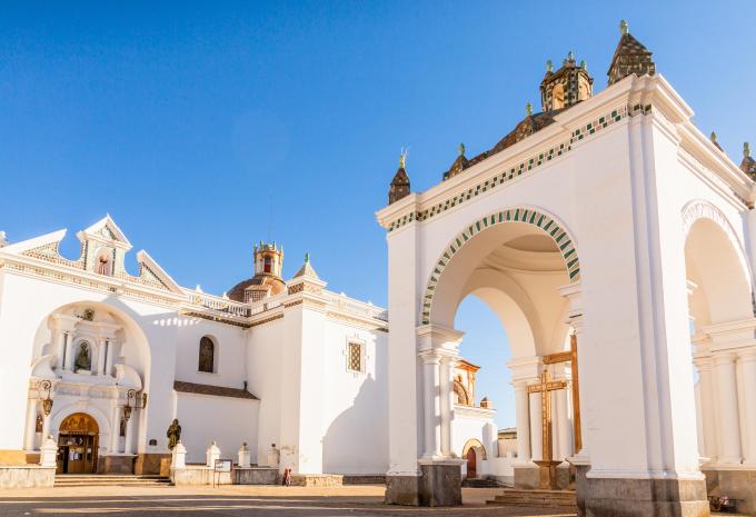 Kathedrale in Copacabana, Bolivien