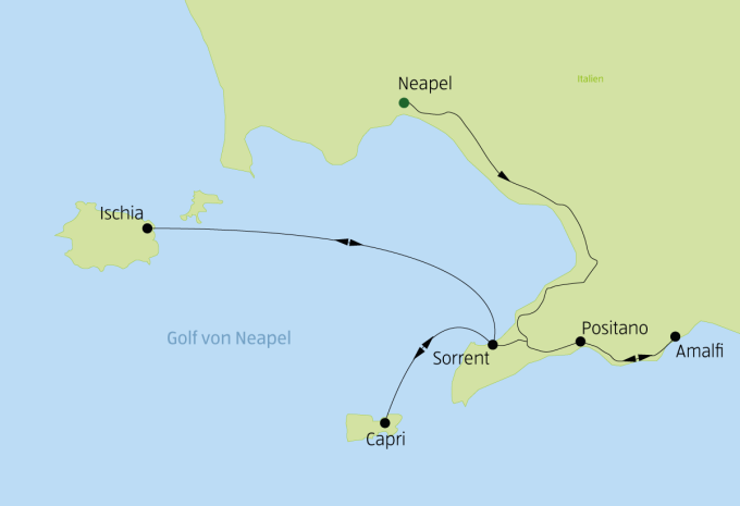 Côte amalfitaine, Capri & île d'Ischia - circuit