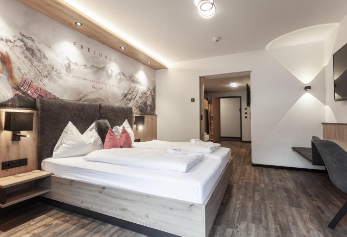 Exemple de chambre, chambre de 4 lits Confort balcon