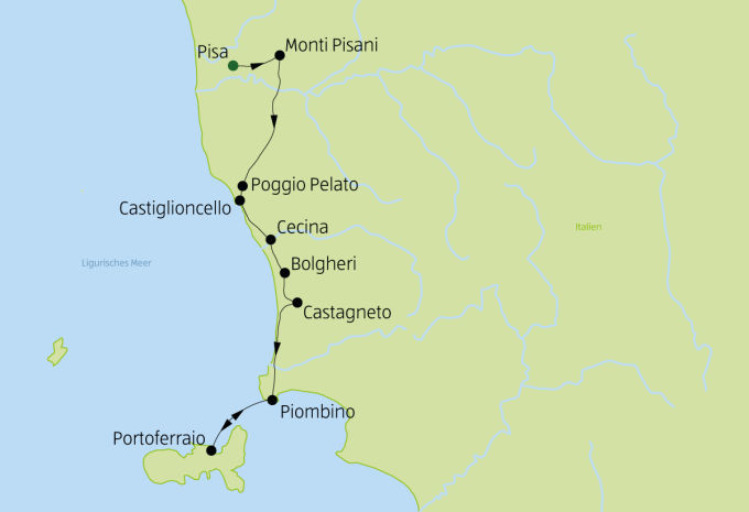 Côte toscane - randonnée