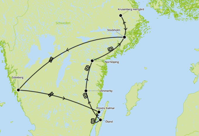 Il meglio della Svezia meridionale da costa a costa - Tour in treno e autobus