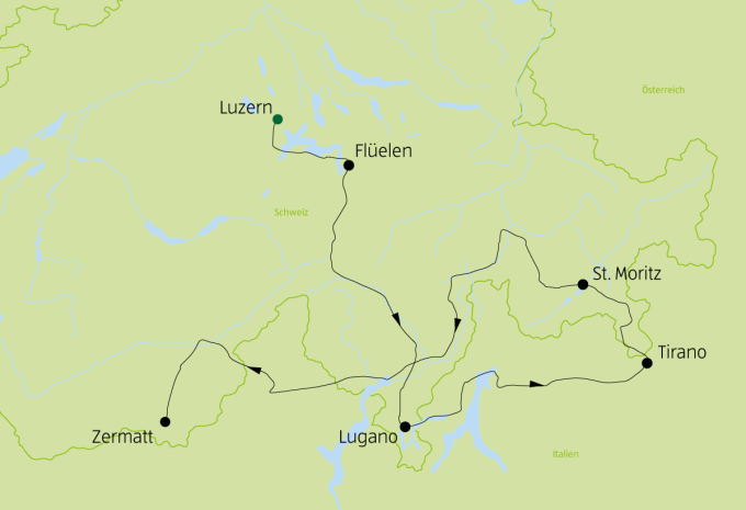 Grand Train Tour of Switzerland - il classico - Tour in treno