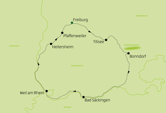 Auf dem Südschwarzwald-Veloweg - Velotour