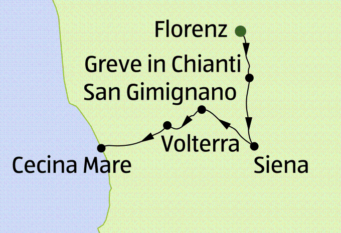 La pittoresca Toscana - Tour escursionistico