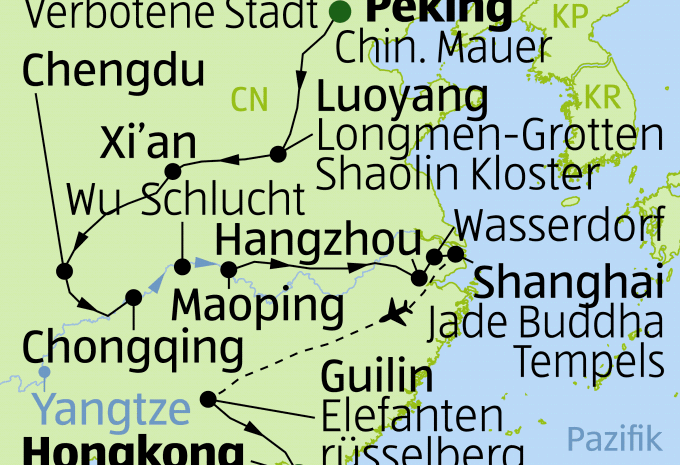 China & Yangtze - Grosse Rundreise & Flusskreuzfahrt