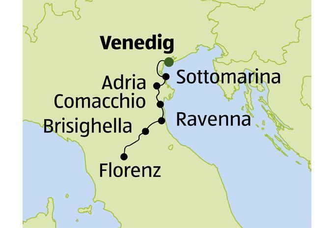 Von Venedig nach Florenz - Velotour