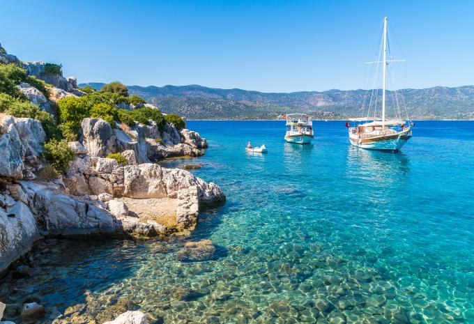 Costa mediterranea turca - crociera in barca a vela