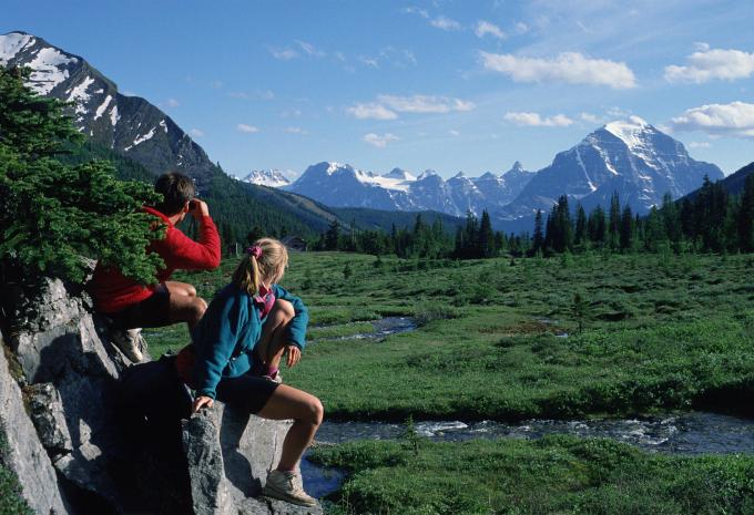 Mount Robson im Hintergrund