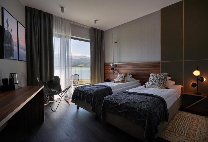 Exemple de chambre, Chambre double Standard avec balcon et vue sur le lac
