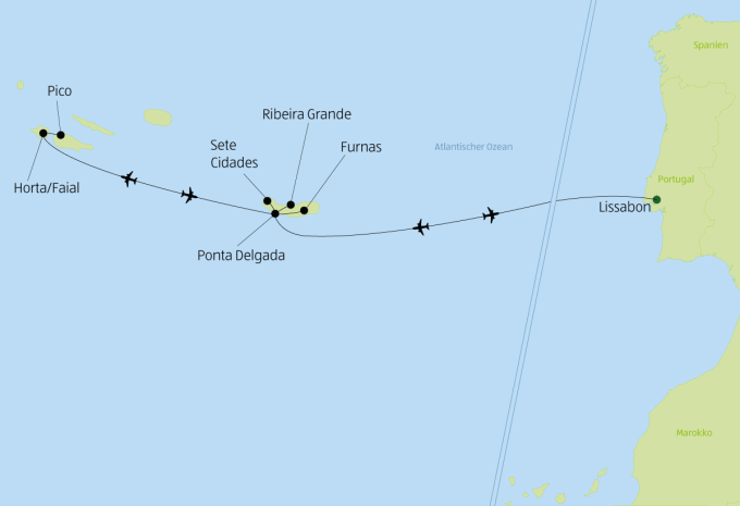 Azzorre & Lisbona - Giro delle isole & tour della città