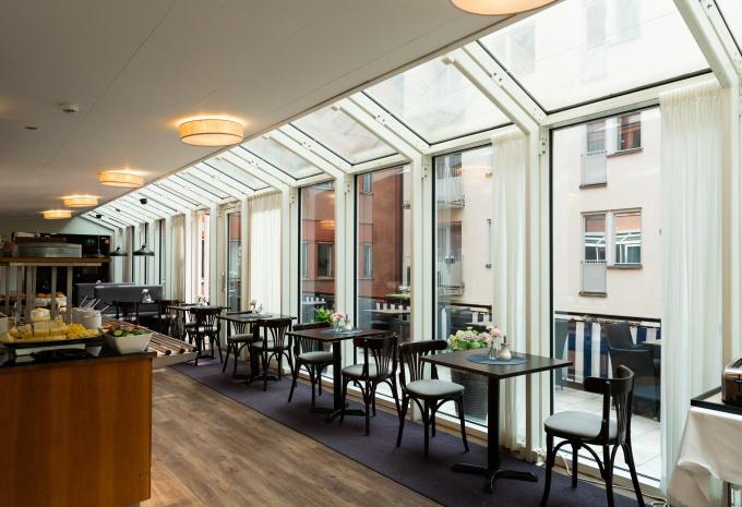 Frühstücksbereich, Best Western Hotel Kom