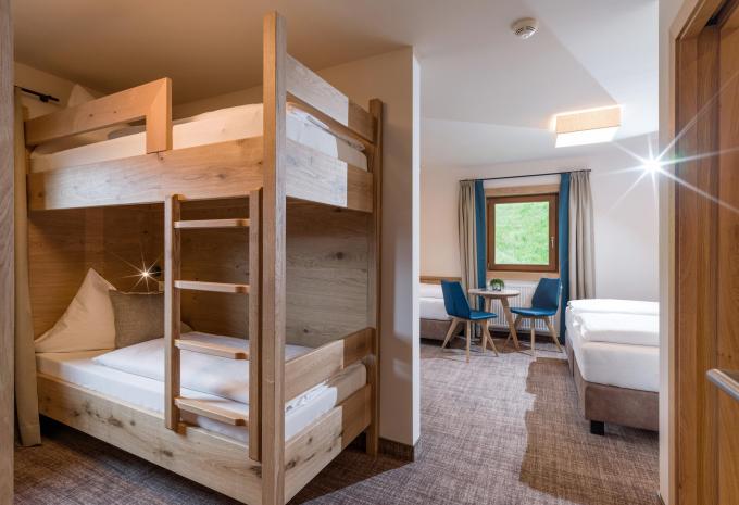 Zimmerbeispiel, Vierbettzimmer Standard Berg Glück