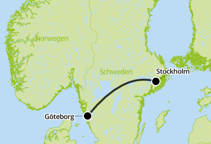 Alla scoperta delle città della Svezia in treno - Tour in treno