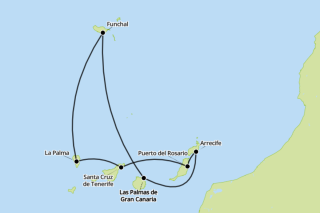 Route 23.01.27 - 30.01.27 und 13.03.27 - 20.03.27