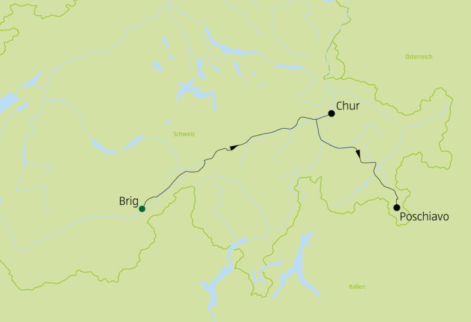 Winterzauber im Glacier & Bernina Express - Zugrundreise