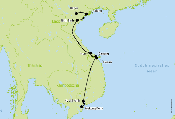 Le Vietnam du nord au sud - circuit en train et en bus