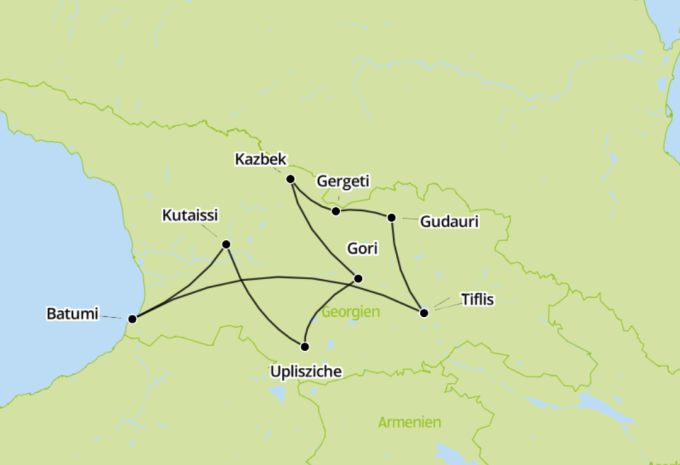 Georgien - Streifzüge vom Kaukasus zum schwarzen Meer - Zugrundreise