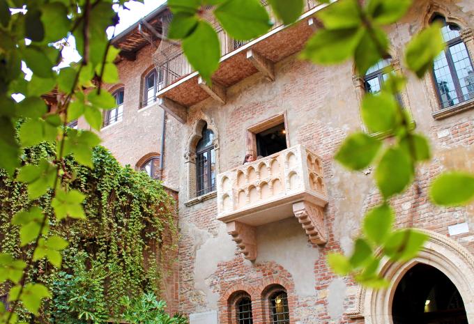 Le balcon de Juliette à Vérone