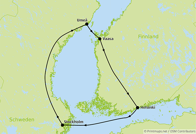 La Scandinavie en hiver - Capitales nordiques, nature et archipel - Circuit en train et en bus