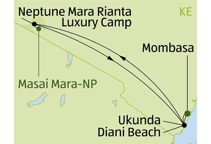 Kenia - Luxus-Safari & Baden