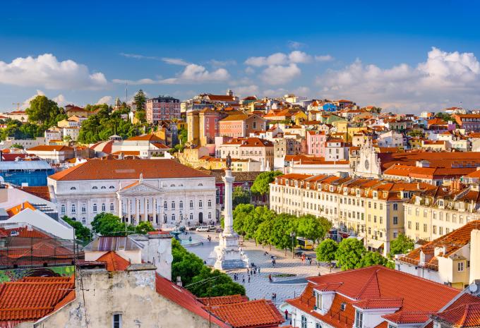Rossio Platz / Lissabon